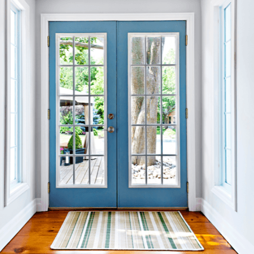 Glass door installation